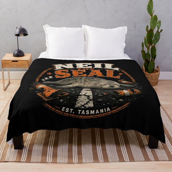 Item preview, Neil the Seal Sleeping - Vintage Distressed Design designed and sold by Uglyandcute.