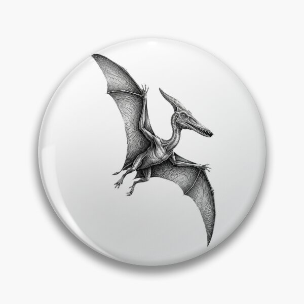Item preview, Pterodactyl - Realistic Minimalistic Black and White designed and sold by Minimalisticaly.