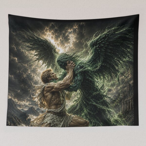 Item preview, EPIC FANTASY - Man and the His Dark Angel designed and sold by MetusArt.