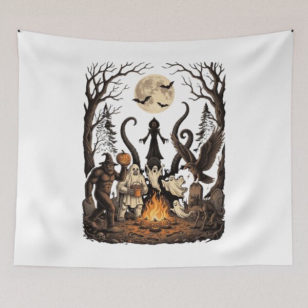 Item preview, Spooky Cryptid Halloween Night Party designed and sold by Roy & Tiffany.
