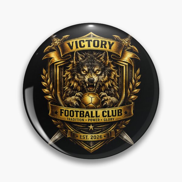 Item preview, Victory Football Club Wolf Crest Vintage Design designed and sold by LegendCourt.