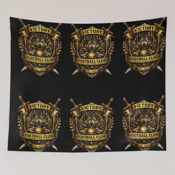 Item preview, Victory Football Club Wolf Crest Vintage Design designed and sold by LegendCourt.