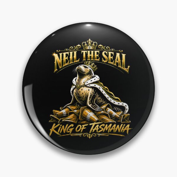 Item preview, Neil the Seal King Of Tasmania designed and sold by Uglyandcute.