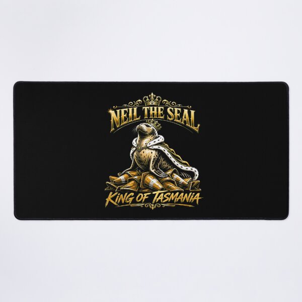 Item preview, Neil the Seal King Of Tasmania designed and sold by Uglyandcute.