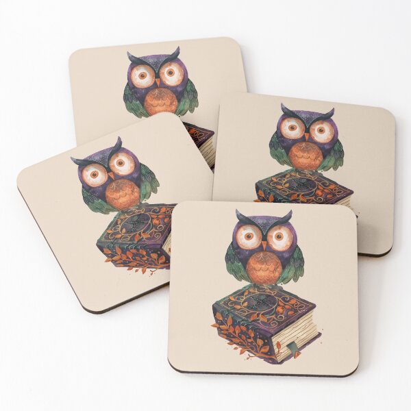 Item preview, Autumn Abstract Owl on an Ancient Spell Book designed and sold by Szpaku desart .