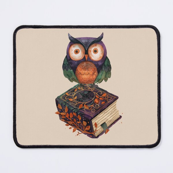 Item preview, Autumn Abstract Owl on an Ancient Spell Book designed and sold by Szpaku desart .