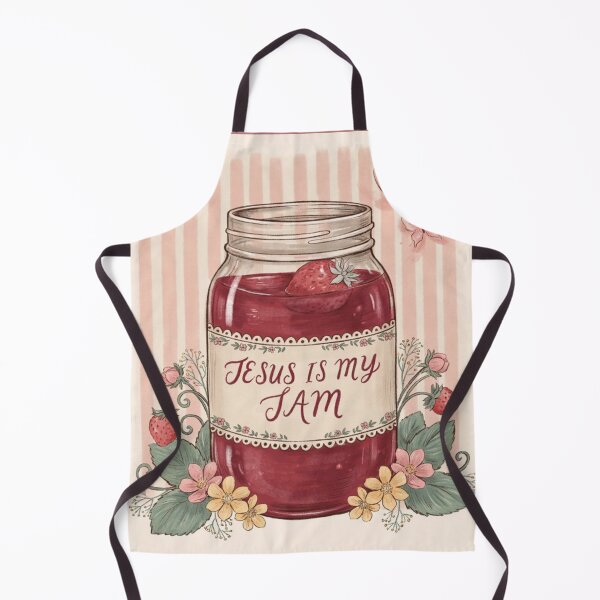 Item preview, Funny Jesus Is My Jam Cute Christian Strawberry Girly designed and sold by Dabbing Turtle Designs.