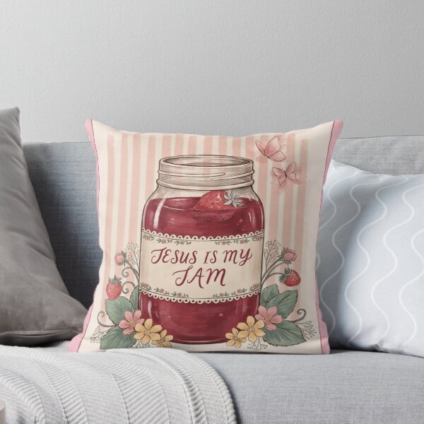 Item preview, Funny Jesus Is My Jam Cute Christian Strawberry Girly designed and sold by Dabbing Turtle Designs.