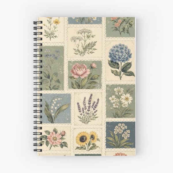 Item preview, Vintage Botanical Flowers: Retro Cottagecore Floral Illustration Art designed and sold by benja-08.