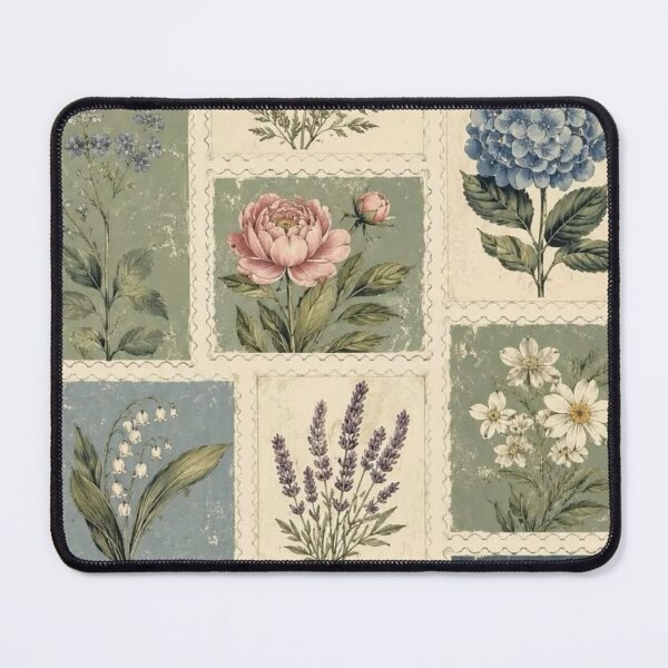 Item preview, Vintage Botanical Flowers: Retro Cottagecore Floral Illustration Art designed and sold by benja-08.