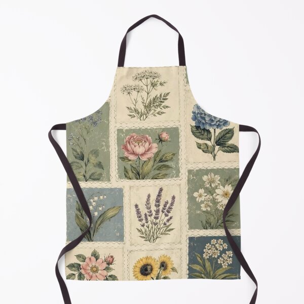 Item preview, Vintage Botanical Flowers: Retro Cottagecore Floral Illustration Art designed and sold by benja-08.