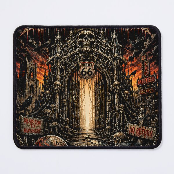 Item preview, THE LAST GATE | Vintage Biker Heavy Metal T-Shirt | The Wasteland Chronicles | RetroCrypt Studio designed and sold by RetroCrypt Studio.