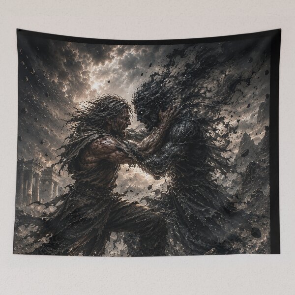 Item preview, EPIC FANTASY - Man and His Inner Battle designed and sold by MetusArt.