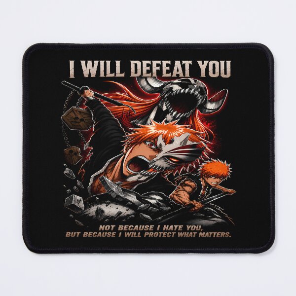 Item preview, I will Defeat You-Ichigo Kurosaki Epic Quote - Hollow Mask Bankai Power-Aesthetic Design designed and sold by Trinidesigns123.