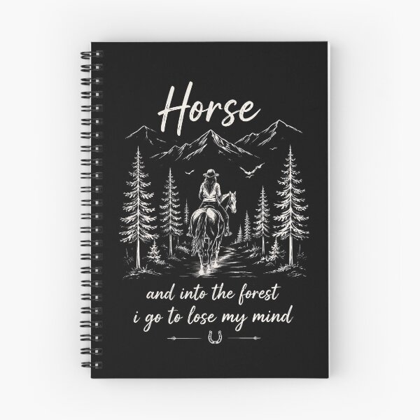 Item preview, Horse and Into the Forest I Go to Lose My Mind Vintage Equestrian Nature Artwork designed and sold by JustCrafted.