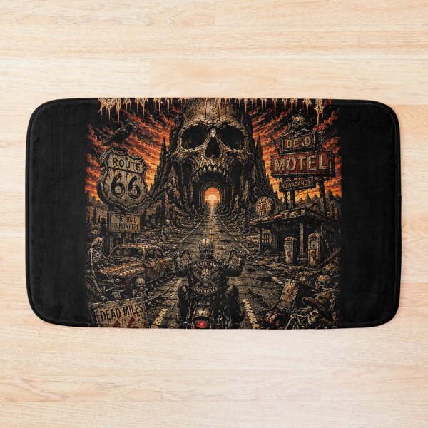 Item preview, GRAVE HIGHWAY | Vintage Biker Heavy Metal T-Shirt | The Wasteland Chronicles | RetroCrypt Studio designed and sold by RetroCrypt Studio.
