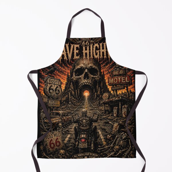 Item preview, GRAVE HIGHWAY | Vintage Biker Heavy Metal T-Shirt | The Wasteland Chronicles | RetroCrypt Studio designed and sold by RetroCrypt Studio.