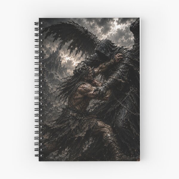Item preview, EPIC FANTASY - Man and the Dark Angel Battle designed and sold by MetusArt.