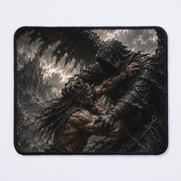 Item preview, EPIC FANTASY - Man and the Dark Angel Battle designed and sold by MetusArt.