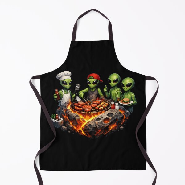 Item preview, Alien BBQ Crew Cooking on Meteor Grill designed and sold by builtforyou.