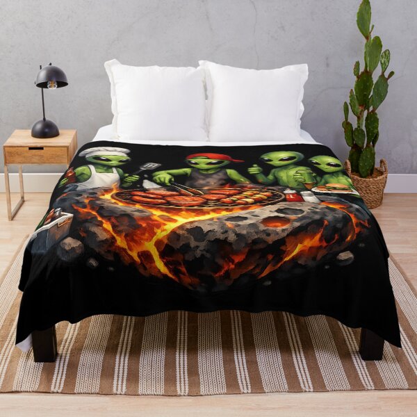 Item preview, Alien BBQ Crew Cooking on Meteor Grill designed and sold by builtforyou.