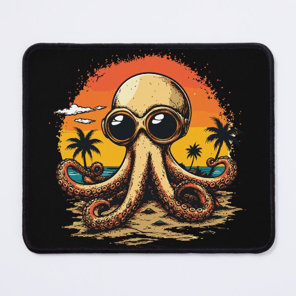 Item preview, Retro Octopus at Sunset designed and sold by ClubVacay.