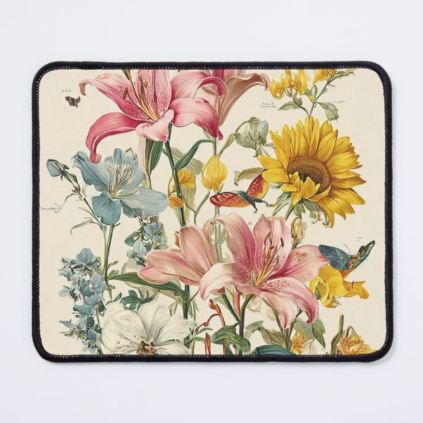 Item preview, Vintage Botanical Flowers: Retro Cottagecore Floral Illustration Art designed and sold by benja-08.