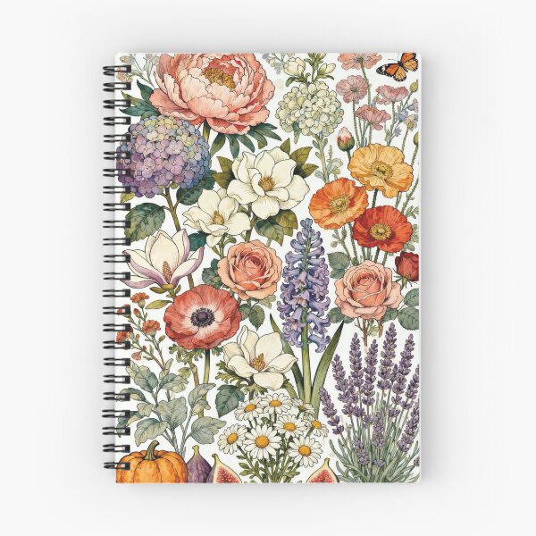 Item preview, Vintage Botanical Flowers: Retro Cottagecore Floral Illustration Art designed and sold by benja-08.