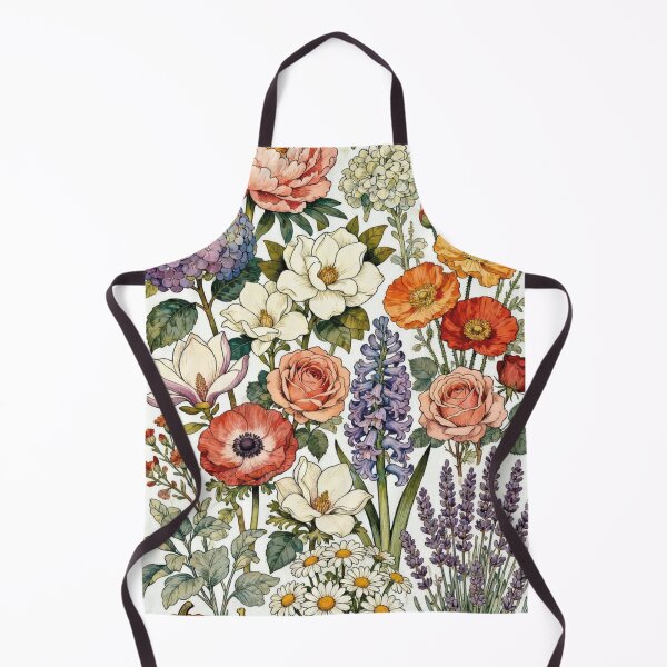 Item preview, Vintage Botanical Flowers: Retro Cottagecore Floral Illustration Art designed and sold by benja-08.