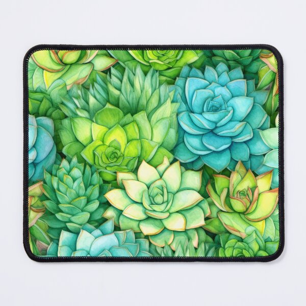 Item preview, Elegant Succulents Cool Blue And Lush Green Garden  designed and sold by DEC02.