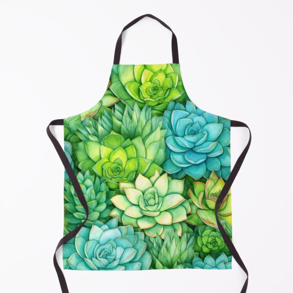 Item preview, Elegant Succulents Cool Blue And Lush Green Garden designed and sold by DEC02.