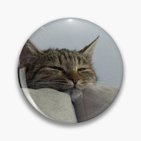 Item preview, Sleepy Tabby Cat Resting on a Couch – Cozy Minimalist Cat Photography | Cute Aesthetic Wall Art designed and sold by Jesus-istheway.