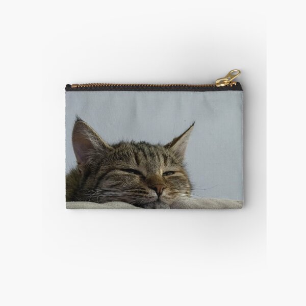 Item preview, Sleepy Tabby Cat Resting on a Couch – Cozy Minimalist Cat Photography | Cute Aesthetic Wall Art designed and sold by Jesus-istheway.