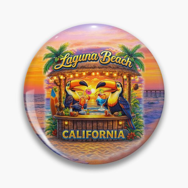 Item preview, Laguna Beach California – Tropical Toucan Sunset Paradise designed and sold by MysticOzzy.