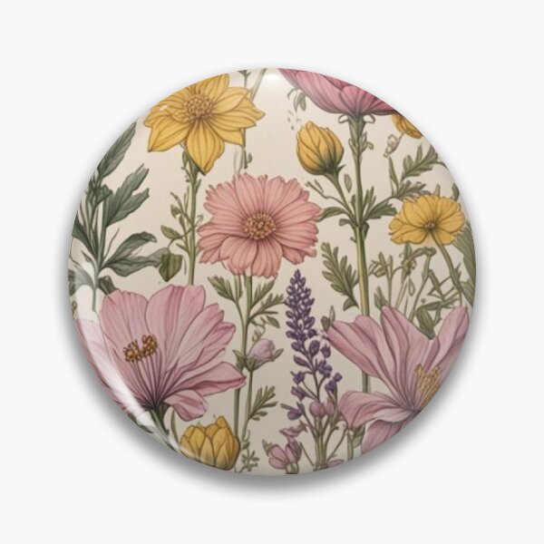 Item preview, Vintage Botanical Flowers: Retro Cottagecore Floral Illustration Art designed and sold by benja-08.