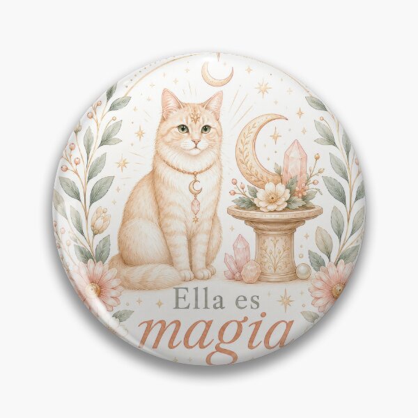 Item preview, Ella es Magia Mystical Cat Celestial Bruja Art designed and sold by CasadiFrequenza.