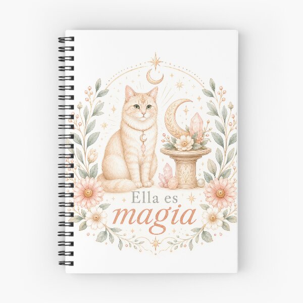 Item preview, Ella es Magia Mystical Cat Celestial Bruja Art designed and sold by CasadiFrequenza.