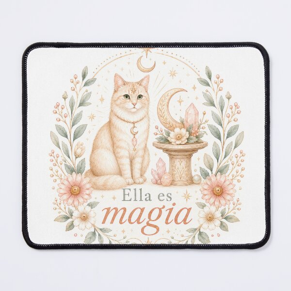 Item preview, Ella es Magia Mystical Cat Celestial Bruja Art designed and sold by CasadiFrequenza.