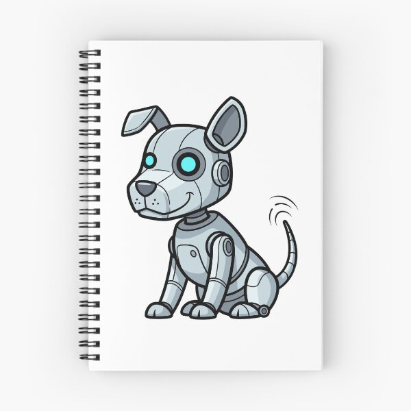 Item preview, Cute Cyberpunk Robot Dog Puppy Vector Illustration designed and sold by HICHAMORO.