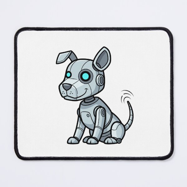 Item preview, Cute Cyberpunk Robot Dog Puppy Vector Illustration designed and sold by HICHAMORO.