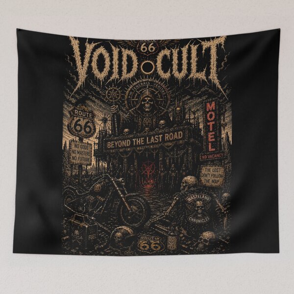 Item preview, VOID CULT | Vintage Biker Heavy Metal T-Shirt | The Wasteland Chronicles | RetroCrypt Studio designed and sold by RetroCrypt Studio.