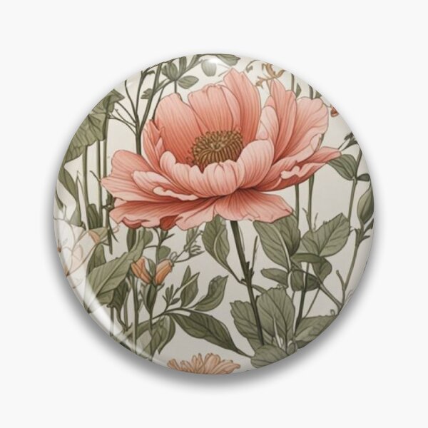 Item preview, Vintage Botanical Flowers: Retro Cottagecore Floral Illustration Art designed and sold by benja-08.