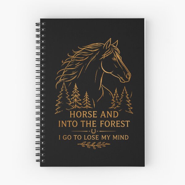 Item preview, Horse and Into the Forest I Go to Lose My Mind Vintage Equestrian Nature Artwork designed and sold by JustCrafted.