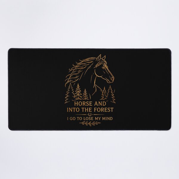 Item preview, Horse and Into the Forest I Go to Lose My Mind Vintage Equestrian Nature Artwork designed and sold by JustCrafted.