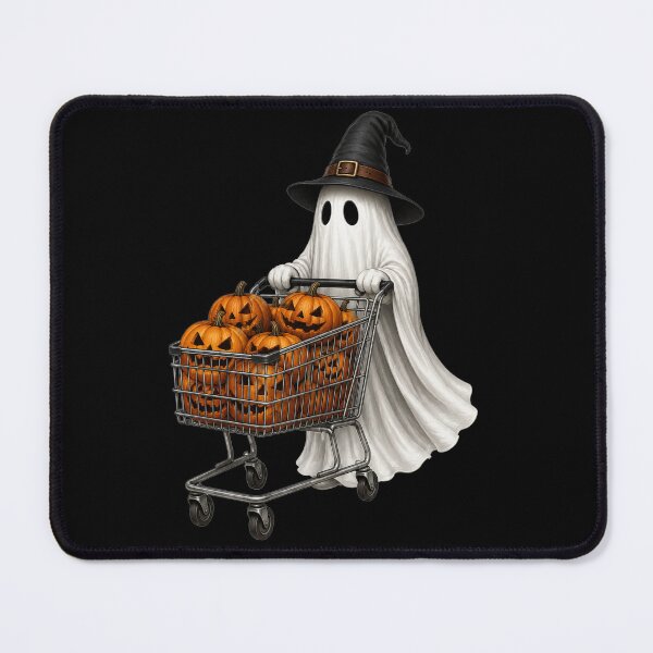 Item preview, Cute Ghost Shopping for Pumpkins | Funny Halloween Witch Ghost Vintage Graphic designed and sold by HectorStore11.