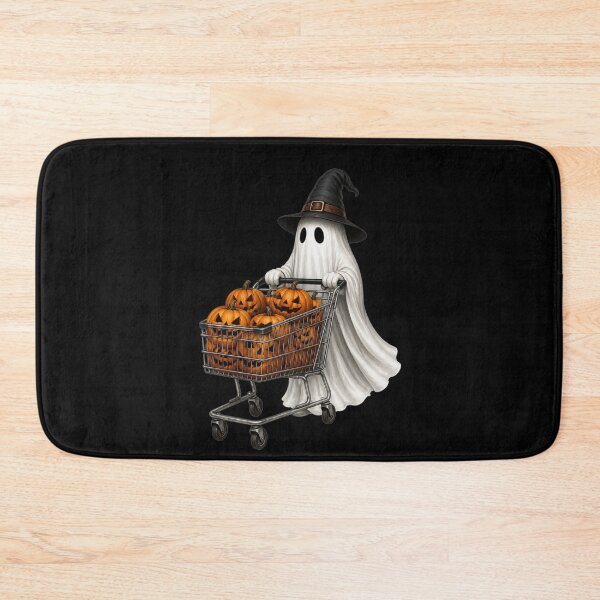 Item preview, Cute Ghost Shopping for Pumpkins | Funny Halloween Witch Ghost Vintage Graphic designed and sold by HectorStore11.