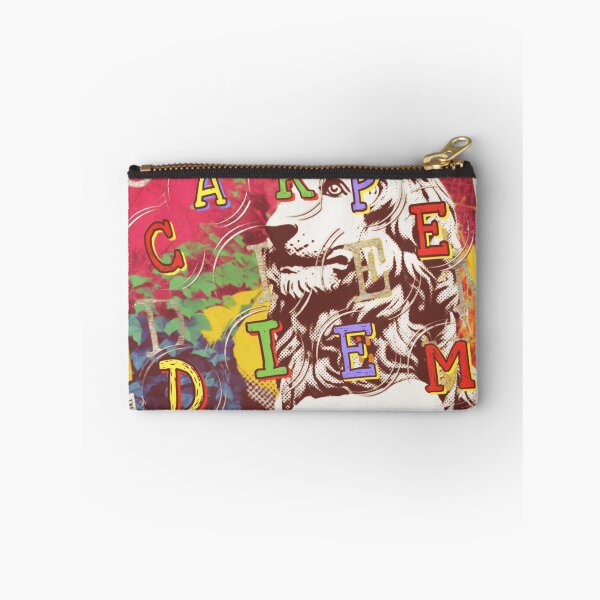 Item preview, Carpe Diem Lion Mixed Media Collage  designed and sold by bewitchedcuties.