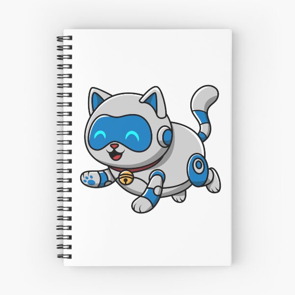 Item preview, Cute Cyberpunk Robot Cat Kitten Vector Illustration designed and sold by HICHAMORO.