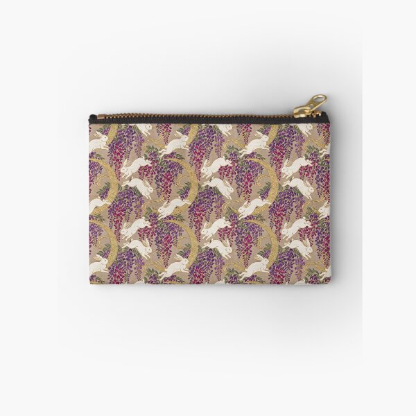 Item preview, Vintage Moon Rabbit and Bush Clover Silk Pattern designed and sold by ArtfulAlchemy1.
