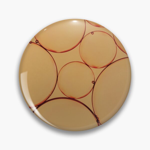 Item preview, Amber Bubbles – Abstract Golden Circles Fluid Art Print designed and sold by BuckaBaby.